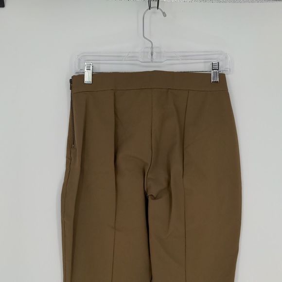 Everlane Women's The Kick Crop Work Pant Size 4 Olive Green Side Zip Bootcut - Picture 10 of 15